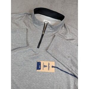 NWT Chubbies Quarter Zip Mens XL Gray Movementum Performance Pullover Shirt